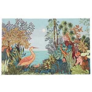 Gobelín Tapisserie Paysage Héron, Anne Leurent